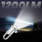 🔥Heißer Verkauf🔥1200LM Superhelle Mini-Schlüsselanhänger-Taschenlampe Wasserdicht