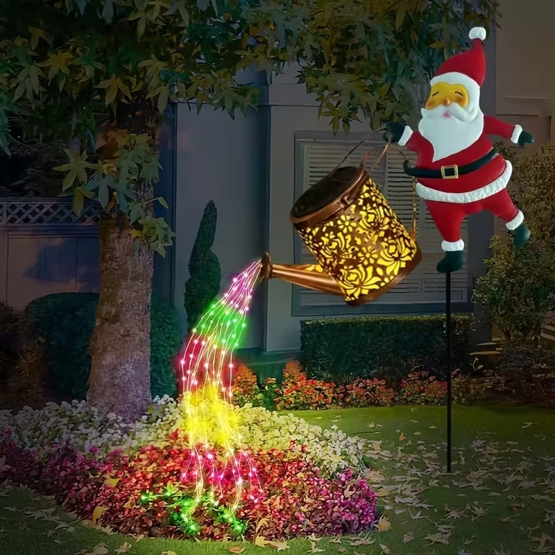 🎅🎅 Solare Santa-Gießkanne-Laterne