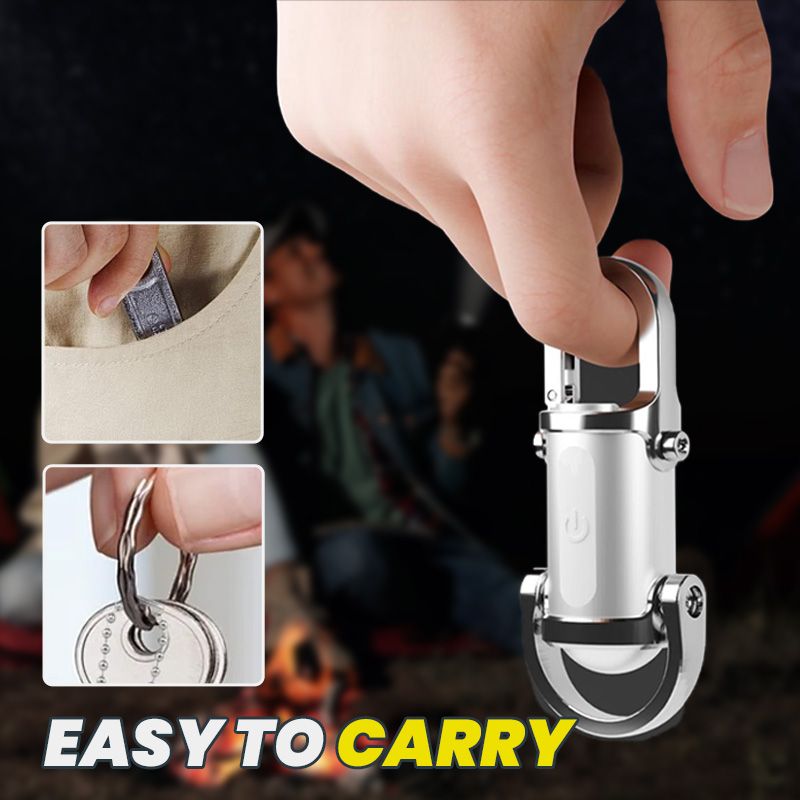 🔥Venta caliente🔥Mini linterna llavero superbrillante de 1200 lm, resistente al agua