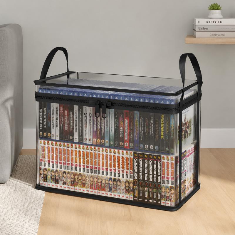 ⏳LETZTER TAG: 2 kaufen, 1 gratis!!💕HomeVault™🇩🇪 Transparente Aufbewahrungstasche – groß, staub- und feuchtigkeitsdicht, mit Griff✨Der ultimative All-in-One-Organizer für Kleidung, Spielzeug, Bücher, Kuscheltiere und einfach alles! 🧸📚👕🧦