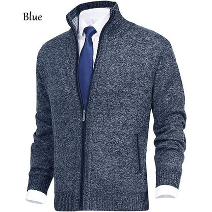 Coloque de color para hombres sólidos -Collar de collar de moda Cardigan abierto
