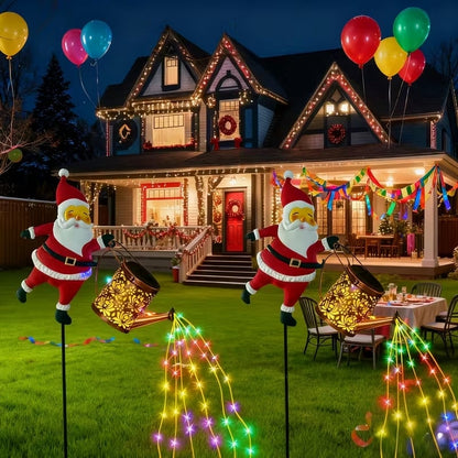 🎅🎅 Solare Santa-Gießkanne-Laterne