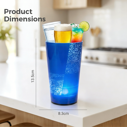 🥤✨ Wasseraktivierter LED-Leuchtbecher mit Strohhalm – Farbwechsellicht für Partys, Bars & Events, langlebig, spülmaschinenfest, sofort leuchtend bei Flüssigkeitskontakt 🌟🎉