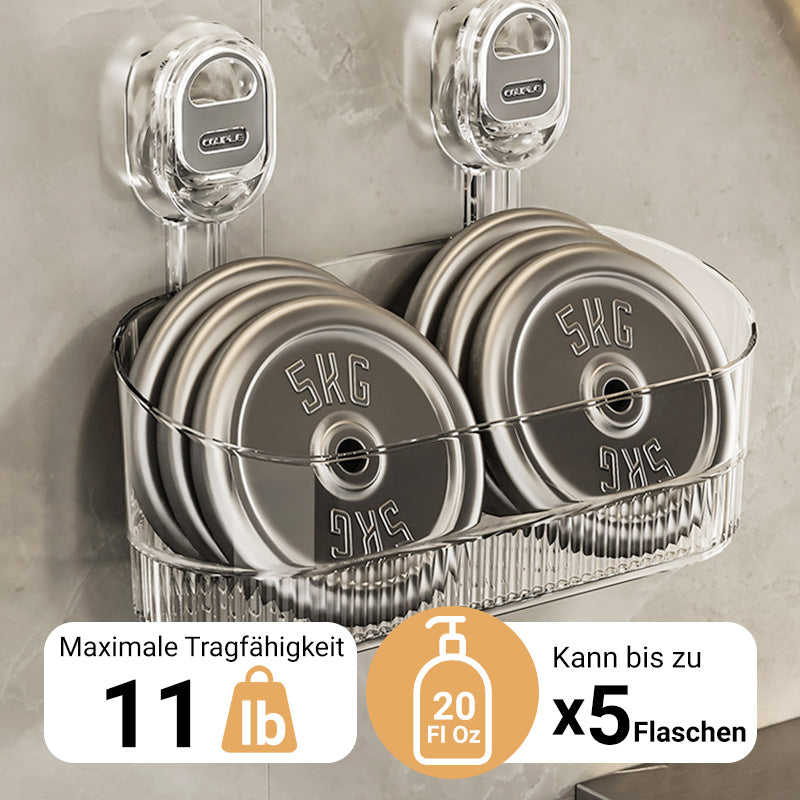 🔥LETZTER TAG – KAUF 1, ERHALTE 1 GRATIS 🔥Aufbewahrungsregal mit Saugnapf und Abflussloch