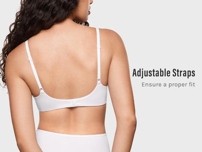 2-Piece Set recommend 💕 INLYRIC Damen Inbarely Plus Plunge-BH – Ungefütterter Bügel-BH mit sexy Demi-Balconette-Schnitt
