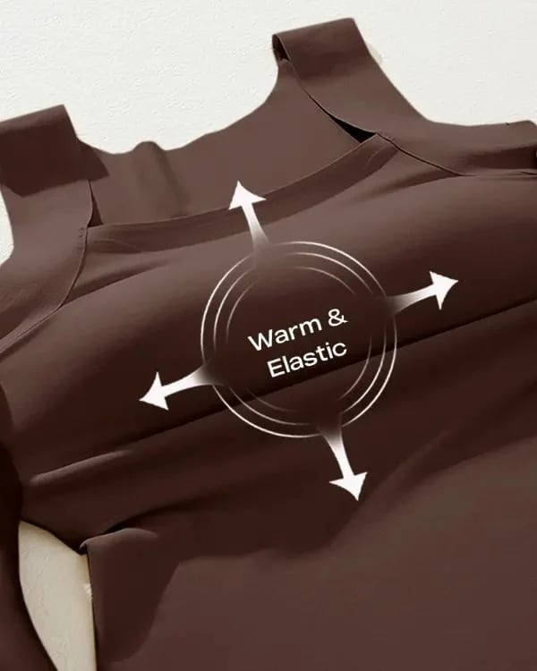 💐Thermische Tank-Tops für Damen mit U-Ausschnitt und integriertem BH💓
