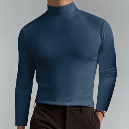 🎁Begrüßen Sie Weihnachten mit 50 % Rabatt💥Slim Fit Langarm-T-Shirt für Herren mit Stehkragen