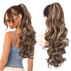 💜 LETZTER TAG DER AKTION – 50 % RABATT 💜 Clip-on-Haarverlängerung für welligen Pferdeschwanz