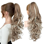 💜 LETZTER TAG DER AKTION – 50 % RABATT 💜 Clip-on-Haarverlängerung für welligen Pferdeschwanz