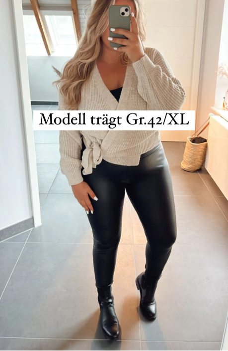 ✨Heiße Neuankömmlinge👖Damen Casual PU Leder Leggings