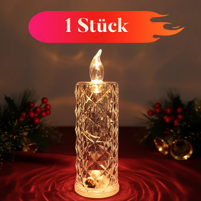 🔥Letzter Tag 50% Rabatt🎁Set mit 4 LED-Kristallkerzenleuchtern