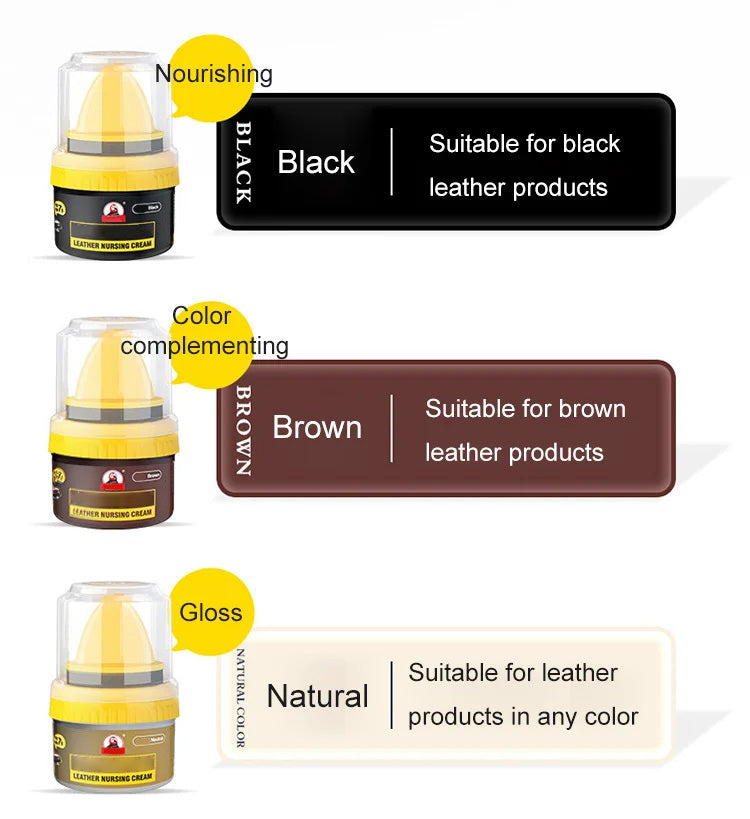 ⏳Begrenzte Zeit 50% Rabatt💥✨【Kaufen Sie 2 und erhalten Sie 1 gratis】✨Flüssige Schuhcreme zur Lederreparaturcreme ✨✨