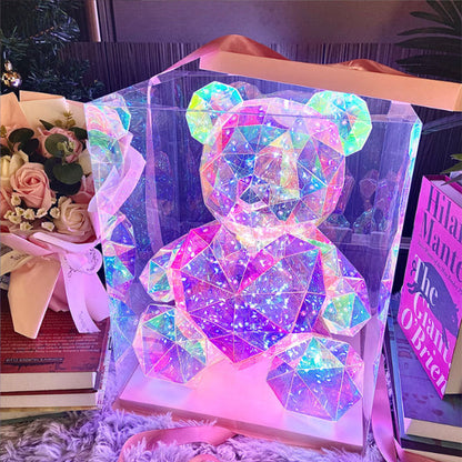 💕Valentinstags-Special – 57 % Rabatt🎁 Bunter, leuchtender Bär