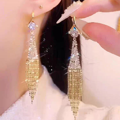 💕  50% Rabatt 💕 Zirkon Quastenohrringe🎀