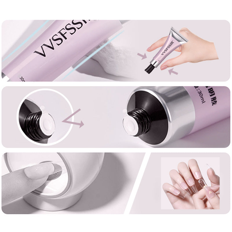💅Magisches festes Nagelkleber-Gel 3 in 1 Set für Nageltips