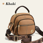 🎁Hot Sale 49% Rabatt⏳Klassische Multifunktionsfächer Verstellbarer breiter Schultergurt PU Leder Crossbody Tasche