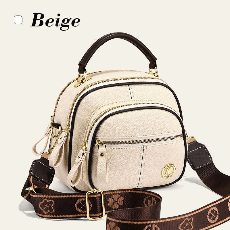 🎁Hot Sale 49% Rabatt⏳Klassische Multifunktionsfächer Verstellbarer breiter Schultergurt PU Leder Crossbody Tasche