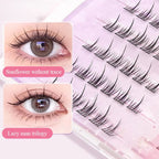 🎁Schnäppchen 50 % RABATT🔥Wasserfeste, kleberfreie, realistische falsche Wimpern
