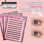 🎁Schnäppchen 50 % RABATT🔥Wasserfeste, kleberfreie, realistische falsche Wimpern