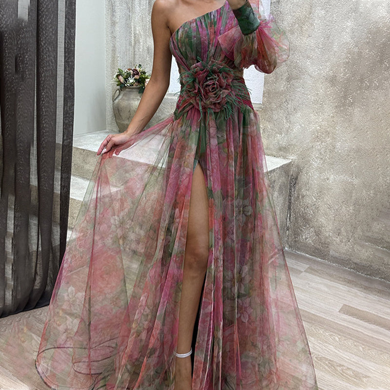 Vestidos de tul irregulares para mujeres