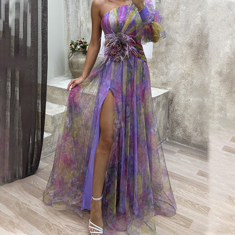 Vestidos de tul irregulares para mujeres