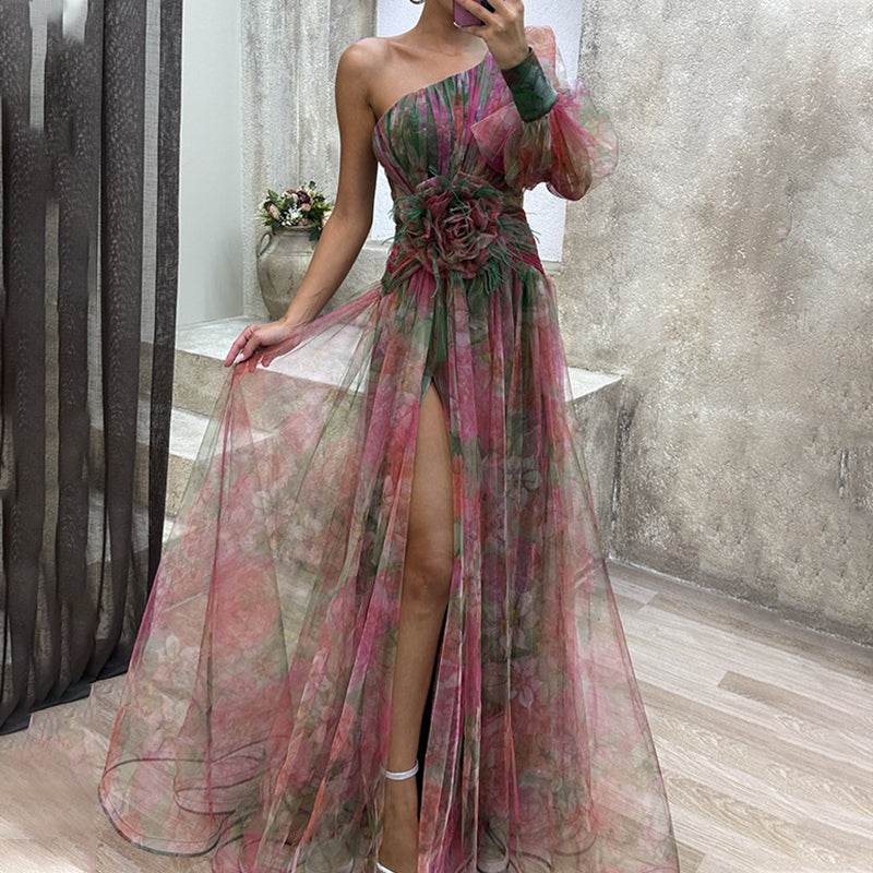 Vestidos de tul irregulares para mujeres