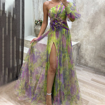 Vestidos de tul irregulares para mujeres