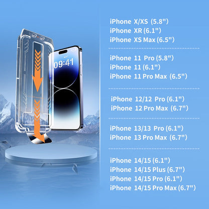 💥Räumungsverkauft🔥Displayschutzfolien für iPhone mit Applikator