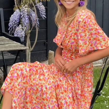 ⏳Descuento por tiempo limitado💥Vestido floral vintage dulce para mujer