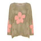 🌼49% Rabatt👚 Damen Sommerpullover mit Hohlsaum