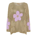 🌼49% Rabatt👚 Damen Sommerpullover mit Hohlsaum