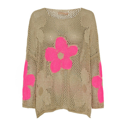 🌼49% Rabatt👚 Damen Sommerpullover mit Hohlsaum