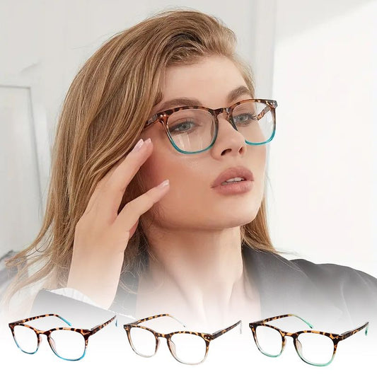 Sexy Leopard Print Anti-Blue Light Gradient Lesebrille für Frauen