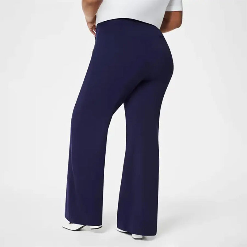 💥50 % Rabatt💖 Damen-Plus-Size-Hochdehnbare Hochtaillen-Hosen mit weitem Bein