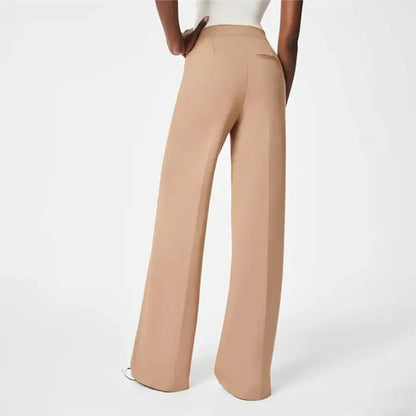 🥰 Pantalones anchos de cintura alta y elásticos de talla grande para mujer