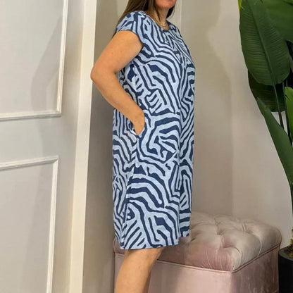 Lässiges Boho-Vintage-Kleid mit Print💃