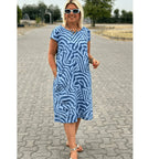 Lässiges Boho-Vintage-Kleid mit Print💃