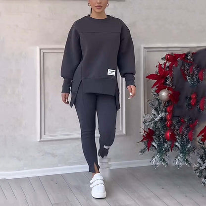 💜 LETZTER TAG DER AKTION – 50 % RABATT 💜Lässiges Sweatshirt-Leggings-Set für Frauen