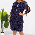 Weihnachtsvorverkauf✨Lässiges bedrucktes Lagenkleid für Damen