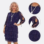 Weihnachtsvorverkauf✨Lässiges bedrucktes Lagenkleid für Damen