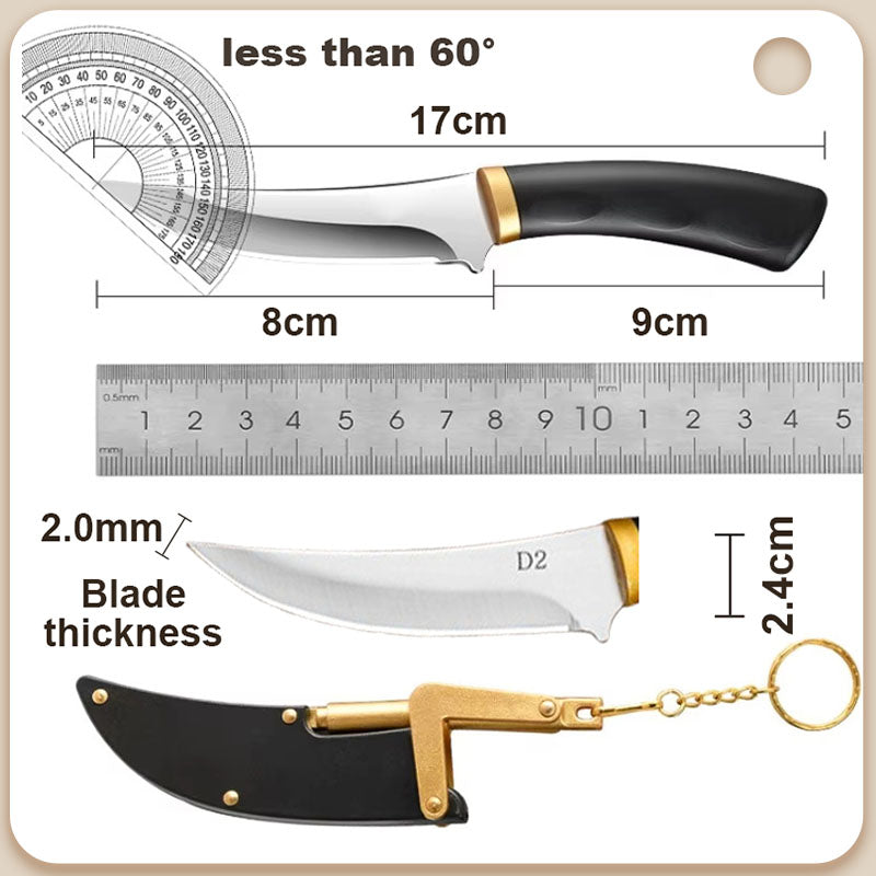 ⏳Descuento del 50% por tiempo limitado💥Cuchillo de fruta portátil multiusos con funda