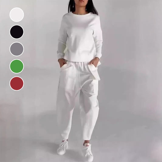 Traje deportivo-casual para mujer con muchos bolsillos.💖