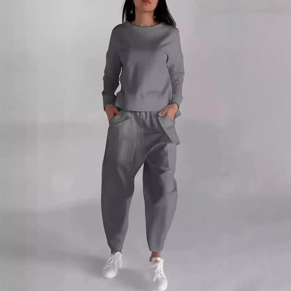 Traje deportivo-casual para mujer con muchos bolsillos.💖