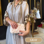 🔥HEISSER VERKAUF 50% - Bedrucktes Maxikleid mit langen Ärmeln und Revers für Damen