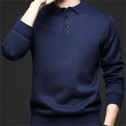 ✨Geschenkauswahl🎁 - Gefütterter und verdickter Winterpullover für Herren mit Revers