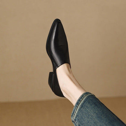 🌸Herbstschlussverkauf🌸Zeitlich begrenzt 50%RABATT💕Weiche Vintage-Schlupfschuhe mit spitzer Spitze für Damen