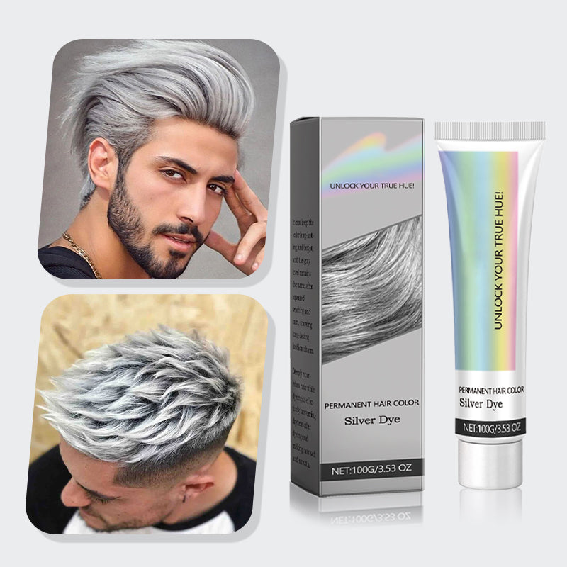 💥Heißer Verkauf 50% Rabatt🌿2-in-1-Silber-Haarfarbe mit natürlichem Essenz-Extrakt