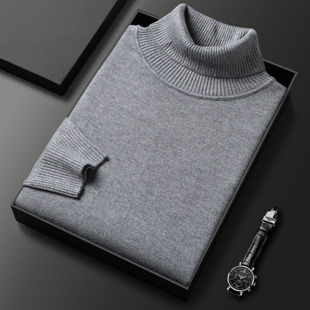 🔥🔥Kostenloser Versand✨ Premium Kaschmirpulli Herren Einfarbig - Weiches Wohlfühlgarn mit Moderner Passform für Business & Freizeit 👔🎯