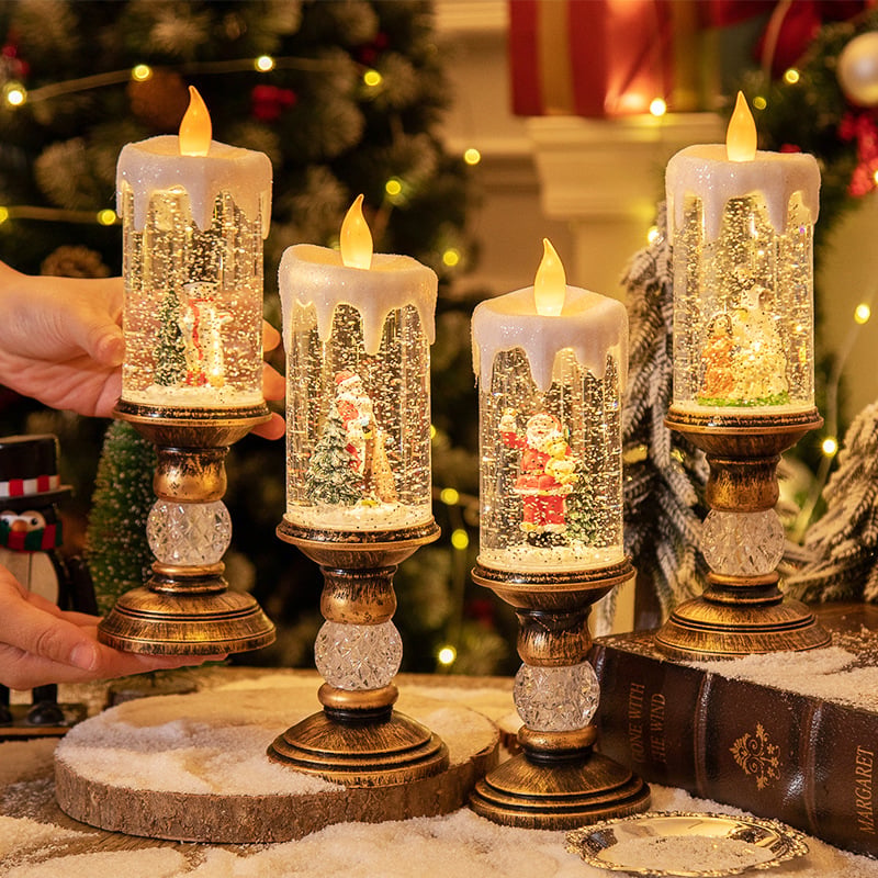 🎁Heiße Aktion 50 % Rabatt🎅Weihnachtskerzen-Nachtlicht🕯️