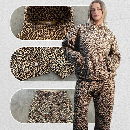 Damen-Outfit mit Leopardenmuster